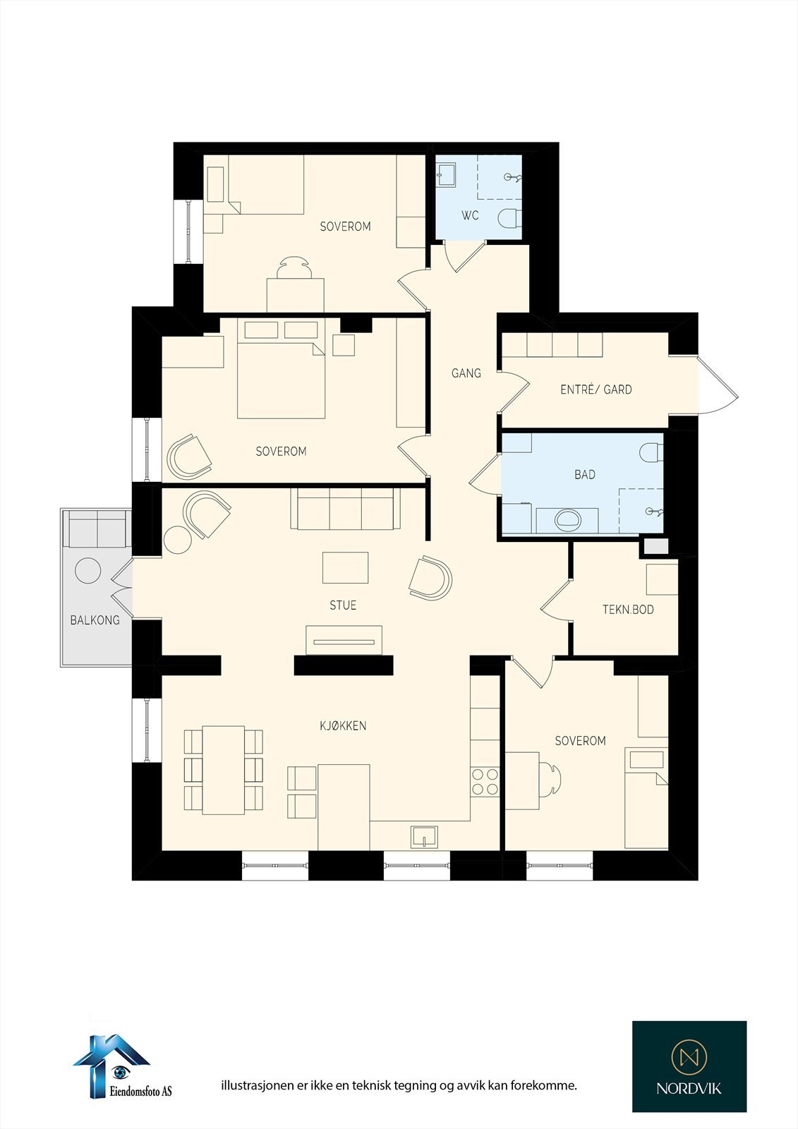 Planskisse Galleribilde