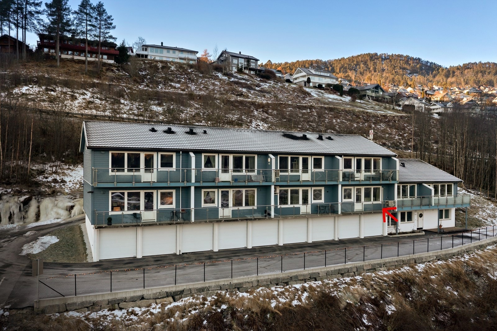 Her får du livslaupsstandard med trappefri tilkomst på baksida av bygget Galleribilde