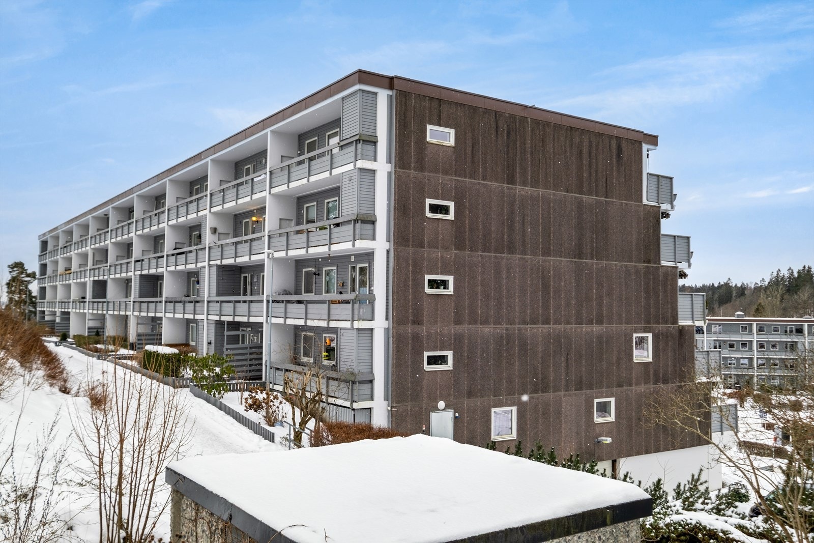 Edelgranveien ligger i et idyllisk og meget barnevennlig boligområde på Øverland/Bekkestua Galleribilde