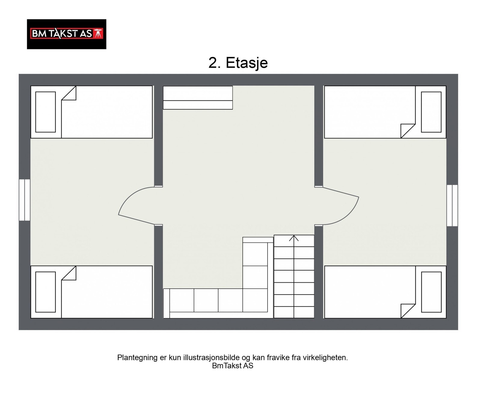 Plantegning loftsetasje Galleribilde