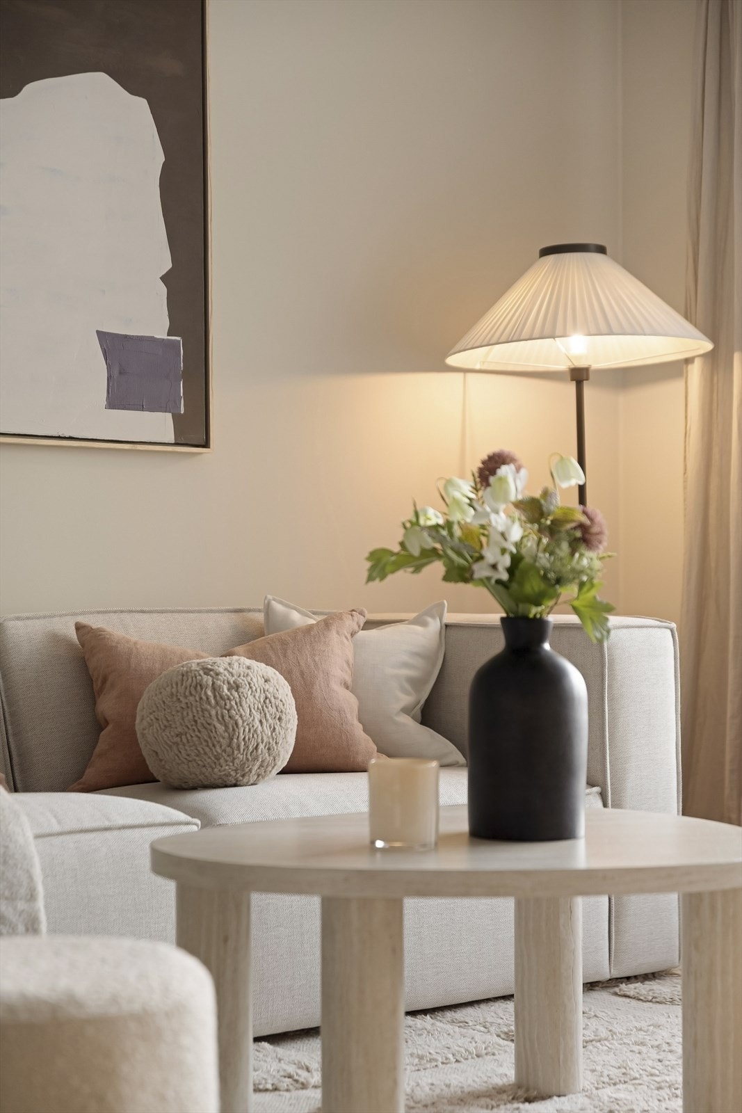 Behagelige fargevalg på veggene. Galleribilde