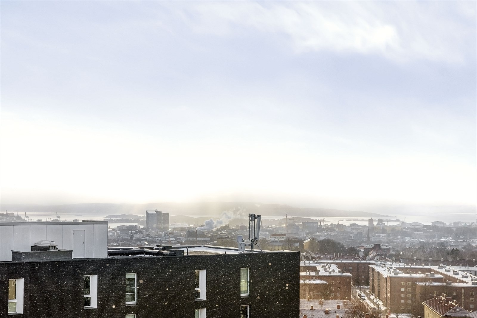 Utsikt mot Oslofjorden fra eiendommens høyere punkter. Galleribilde