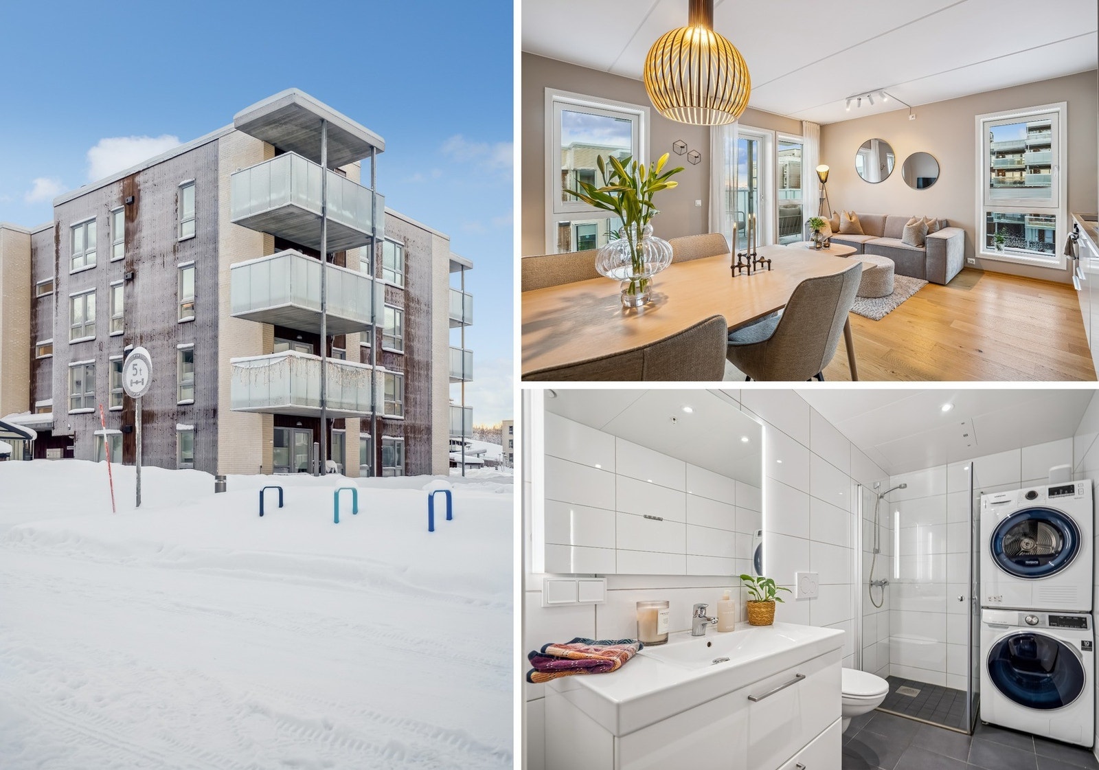 Velkommen til Workinntoppen 11! 3 - roms topp/hjørne leilighet med garasje, god og solrikt overbygd balkong i populære Workinntoppen. Galleribilde