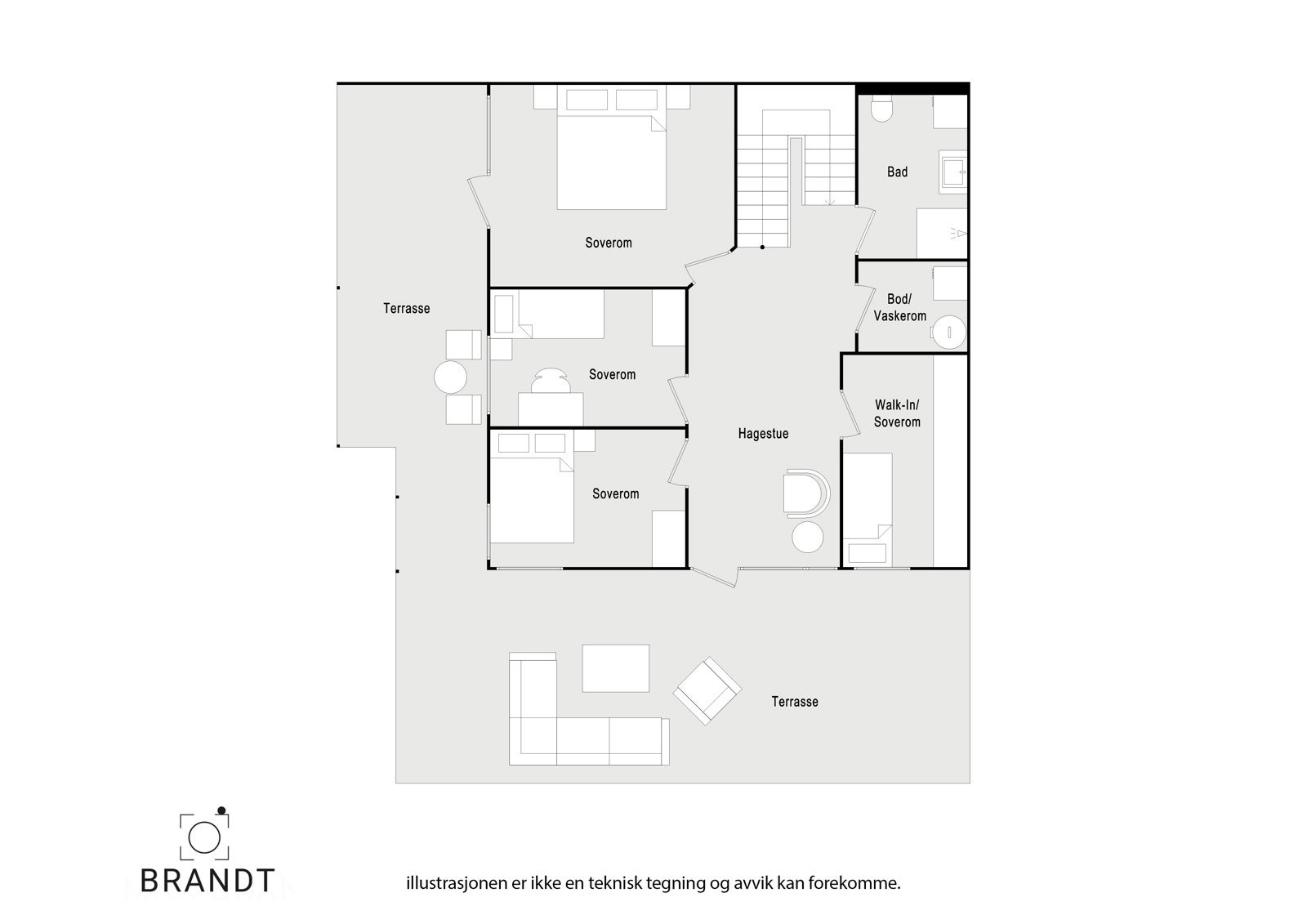 Plantegning U.etg Galleribilde