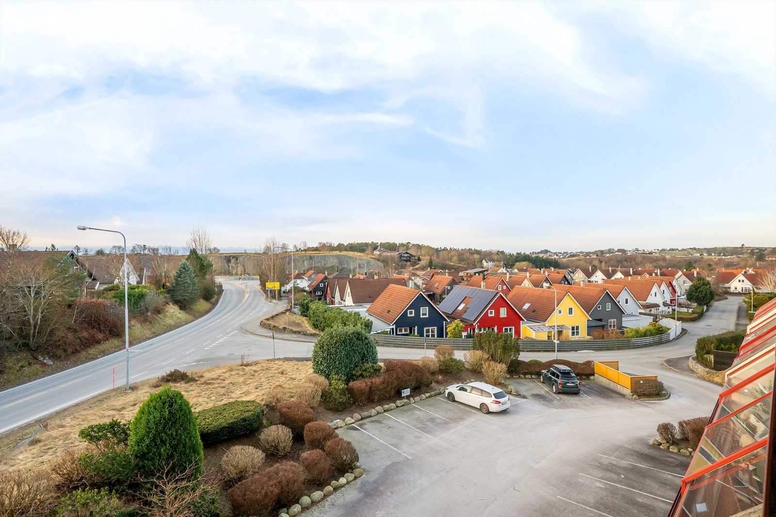 Utsyn fra balkongen Galleribilde