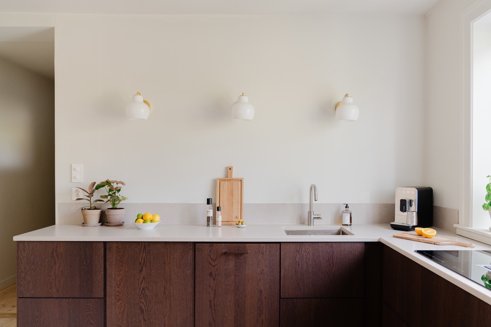 Tre vegglamper som både er estetiske og praktiske. Galleribilde