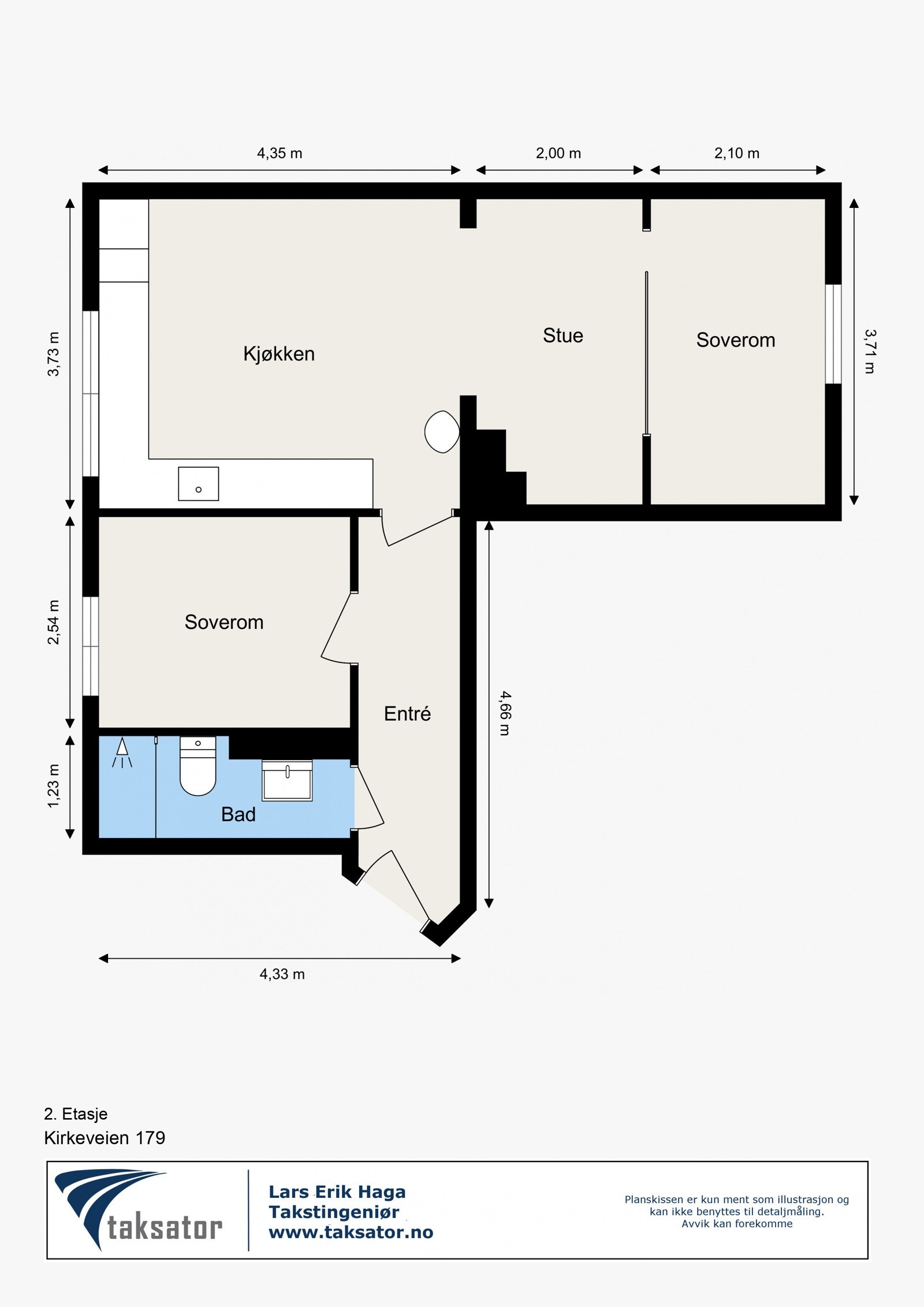 Plantegning - 2. etasje. Galleribilde