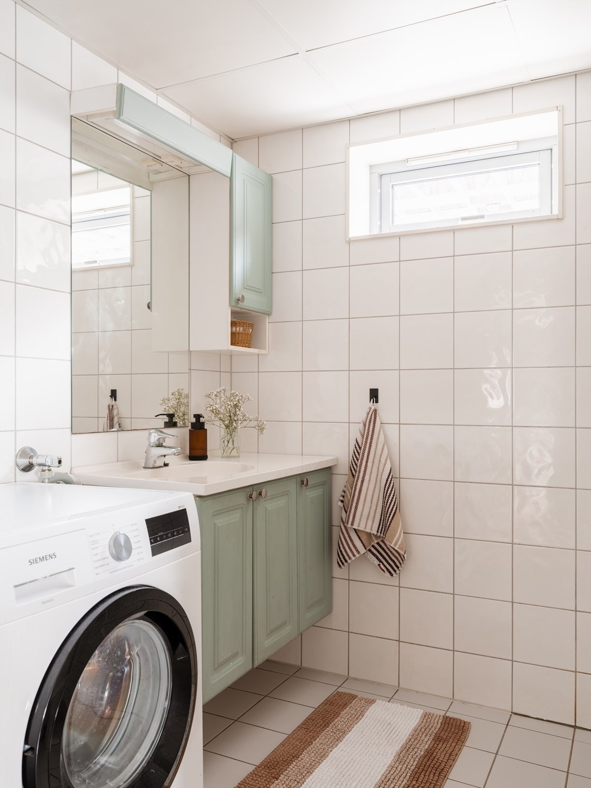 Det er opplegg for vaskemaskin. Galleribilde