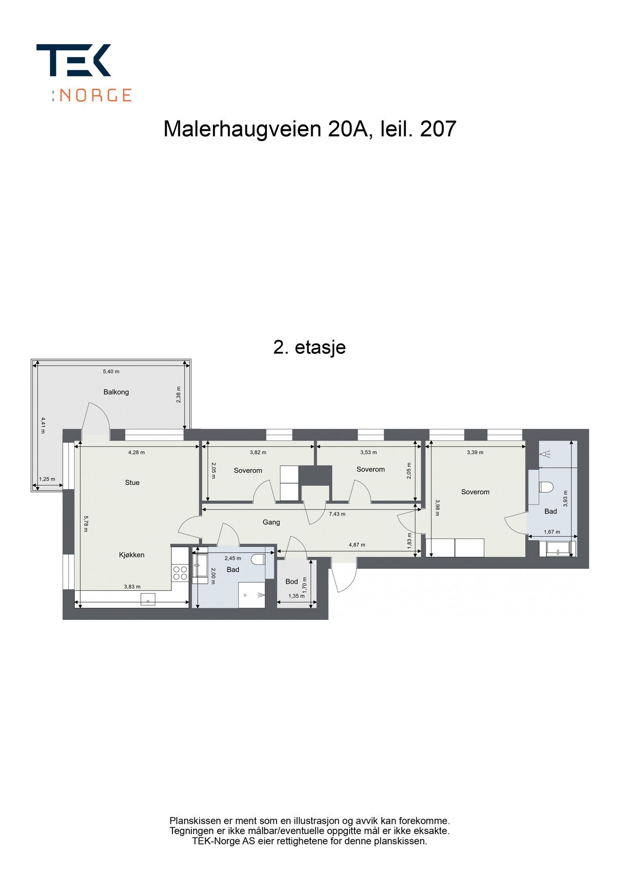 Plantegning Galleribilde