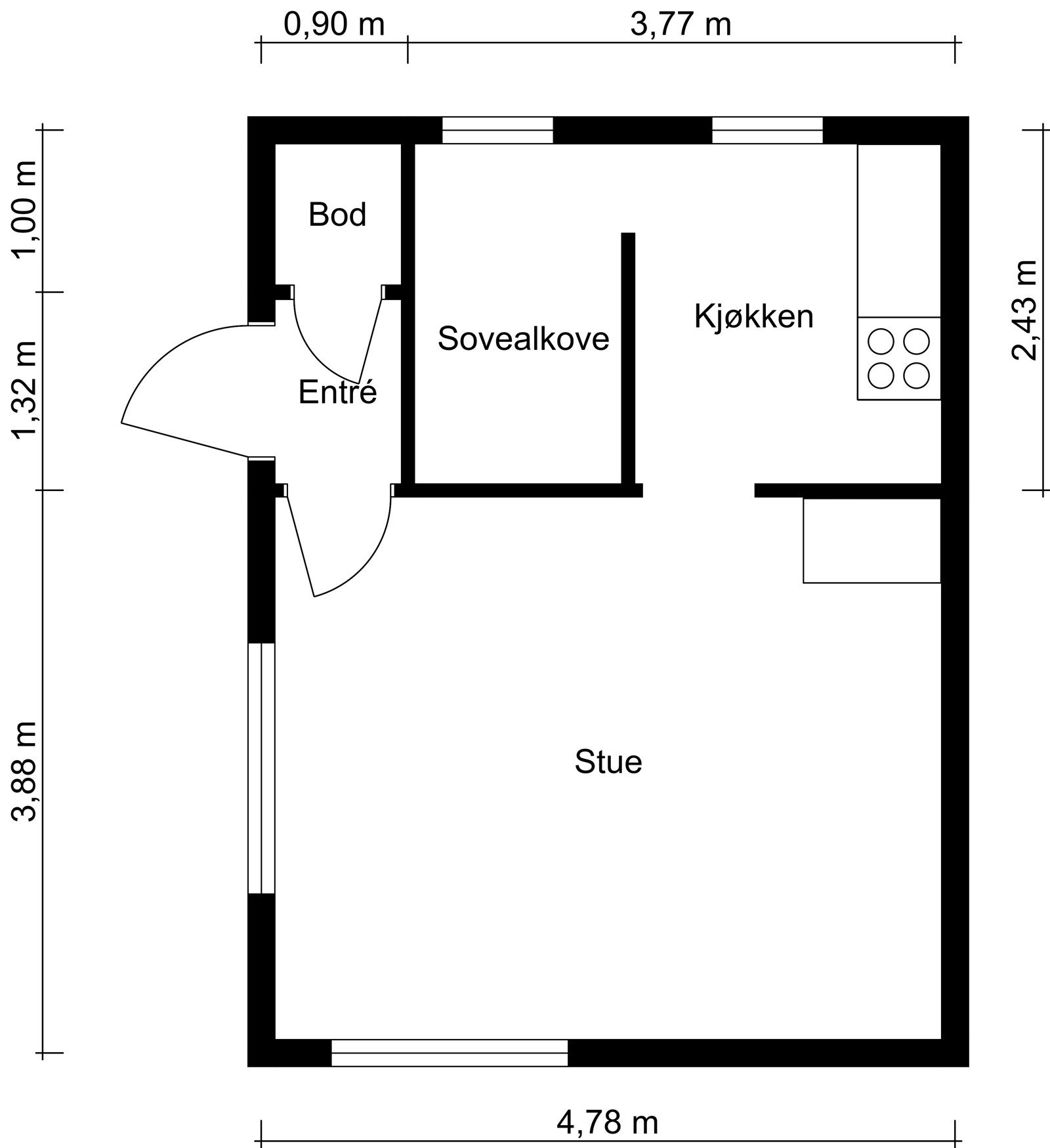 Plantegning. Galleribilde