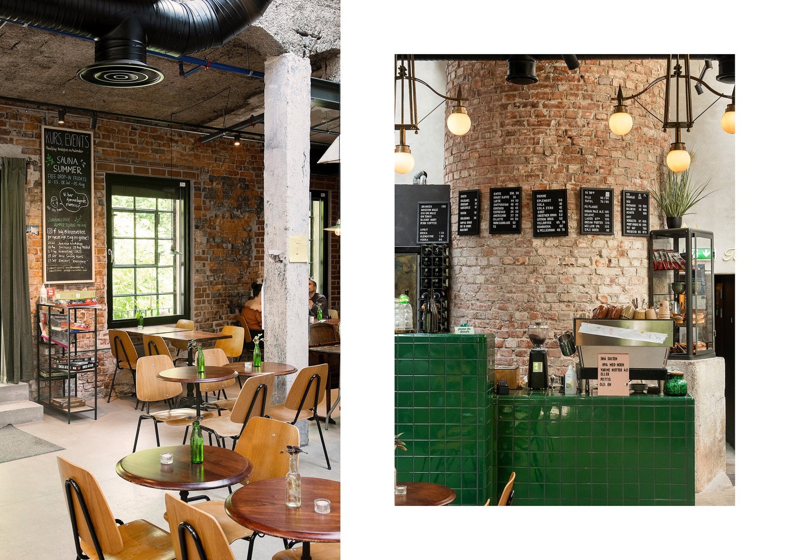 Kruttverket, Oslos nye kulturhus er plassert langs Alnaelva og kan enkelt kombineres med en gåtur. Lokalet byr på div. arrangementer og den lune og innbydende caféen i kjelleren med god søndagsstemning forvandles til nabolagsbar på kveldstid. Galleribilde