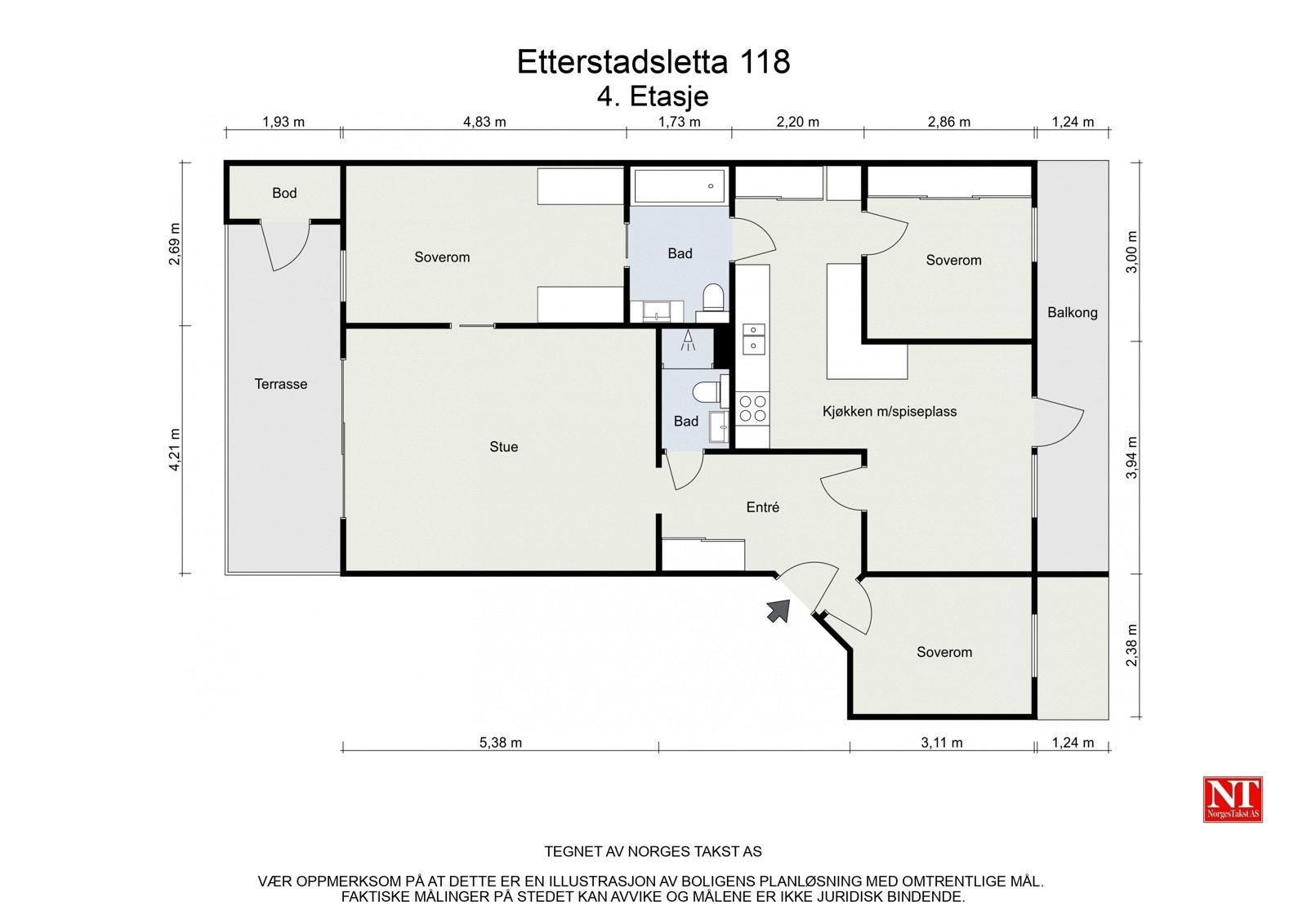 Planskisse Galleribilde