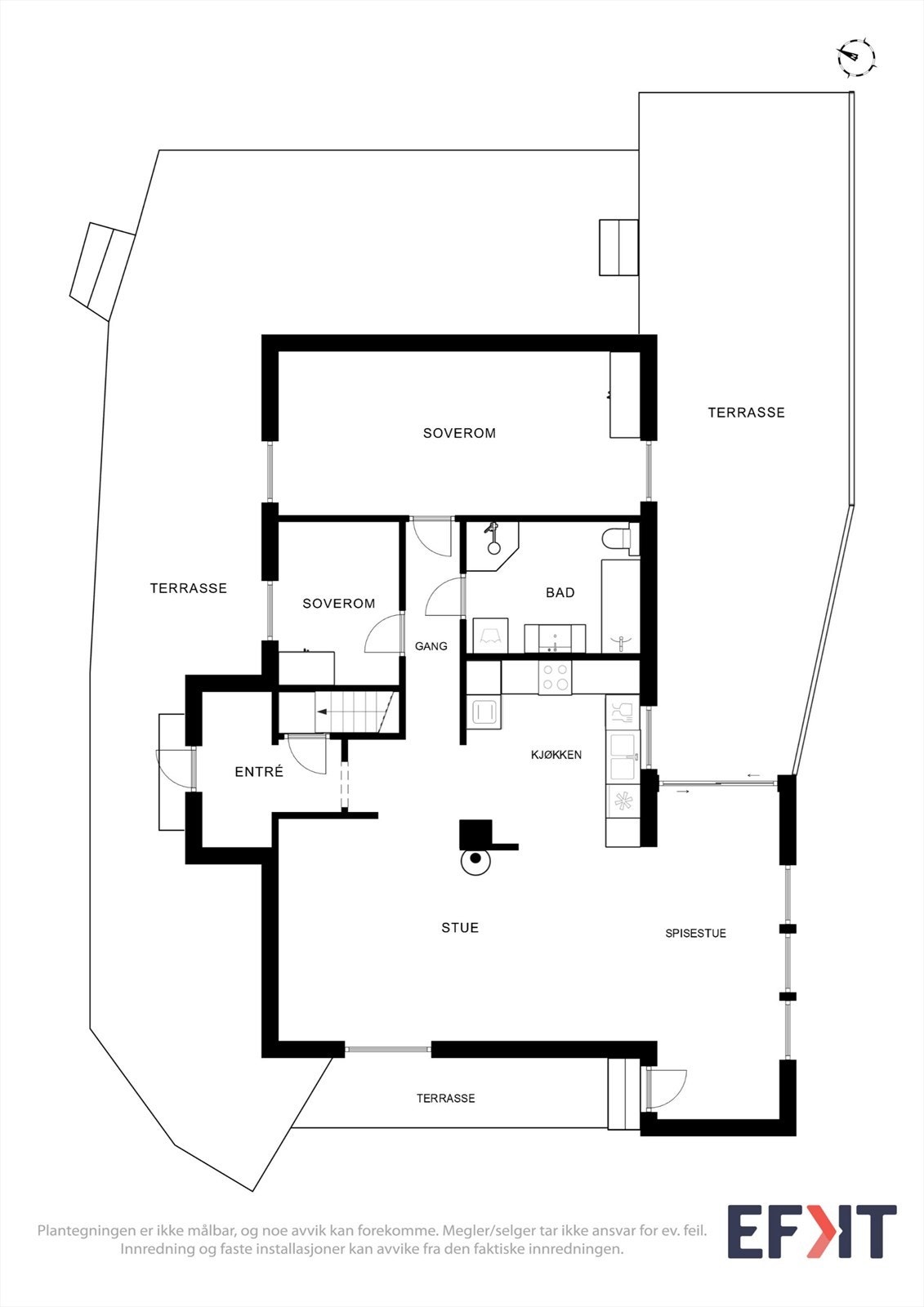 Plantegning - 1. etasje Galleribilde