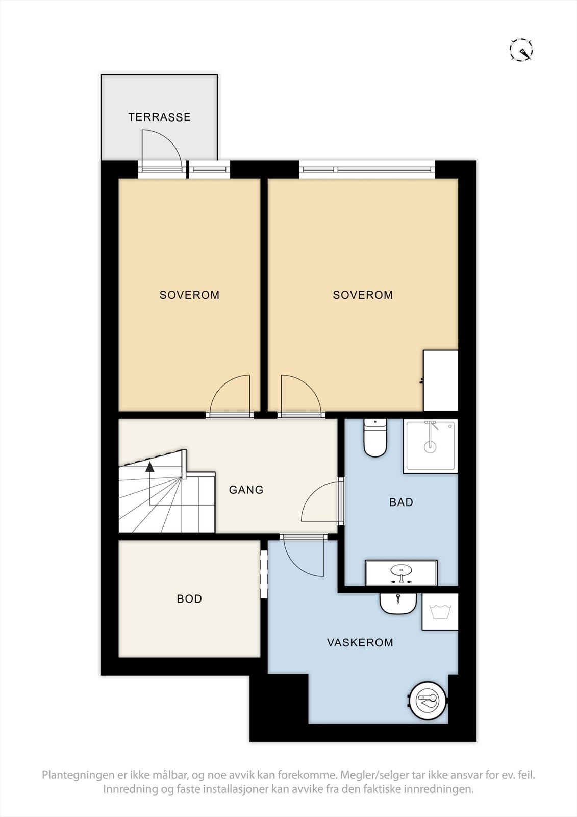 Plantegning u. etasje. Galleribilde