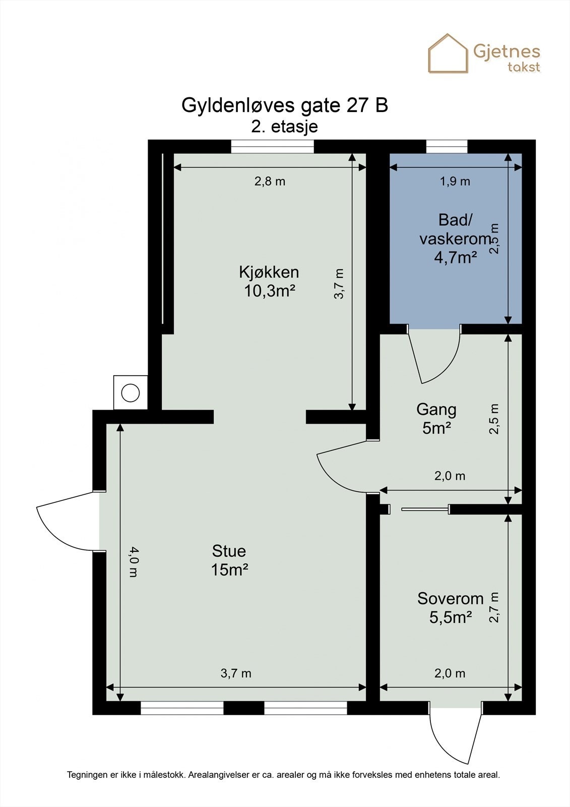 Planskisse 2. etasje Galleribilde