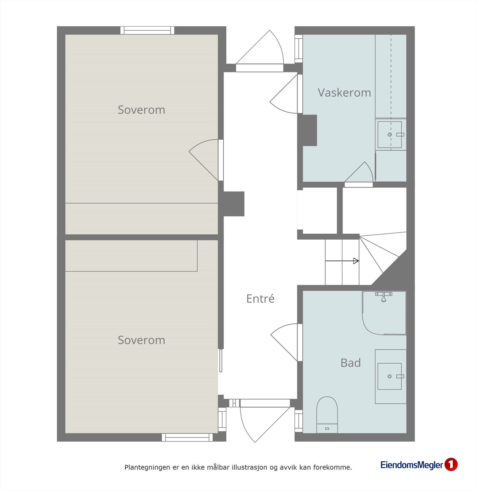 Planteikning første etasje Galleribilde