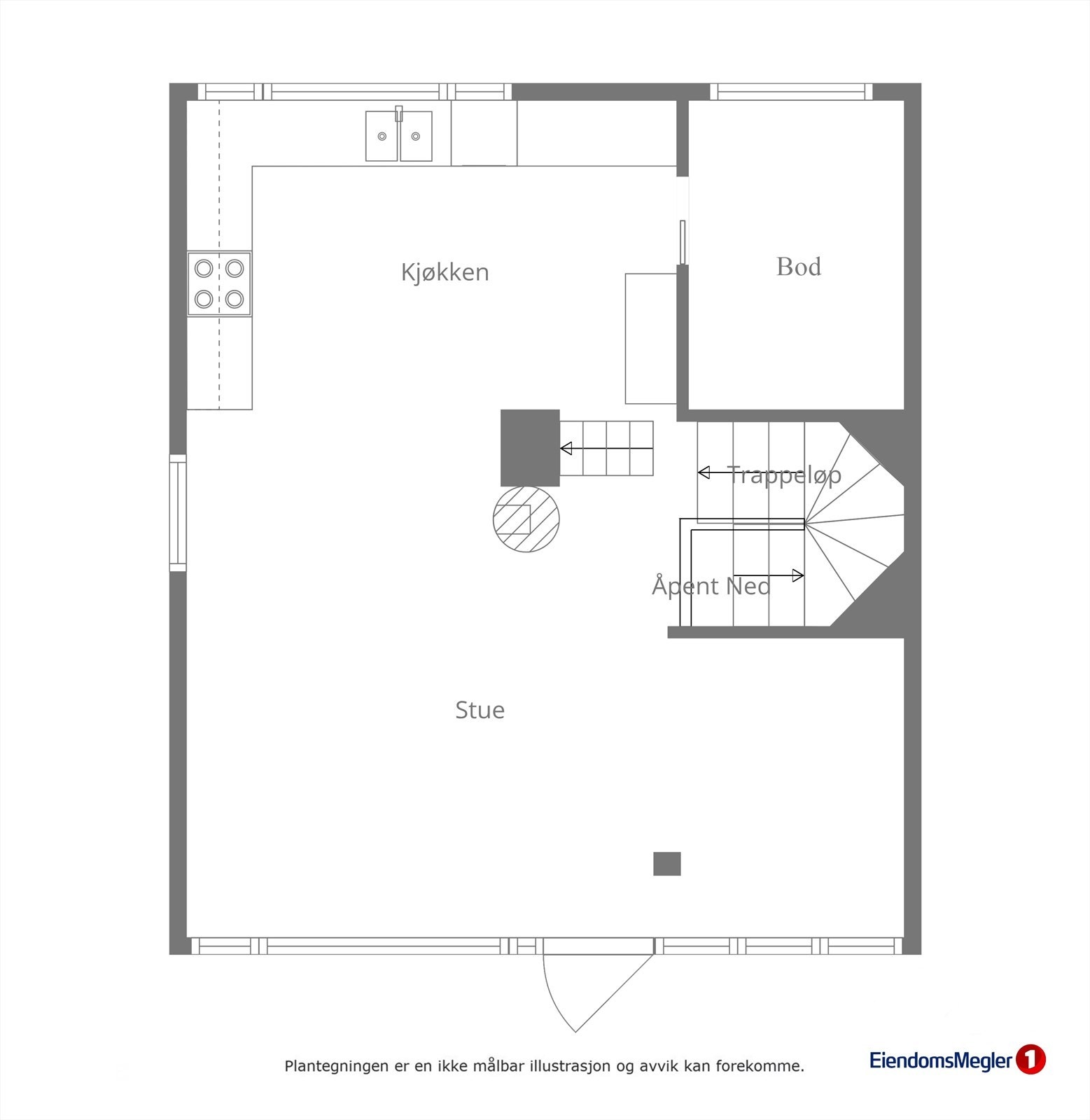 Planteikning andre etasje Galleribilde
