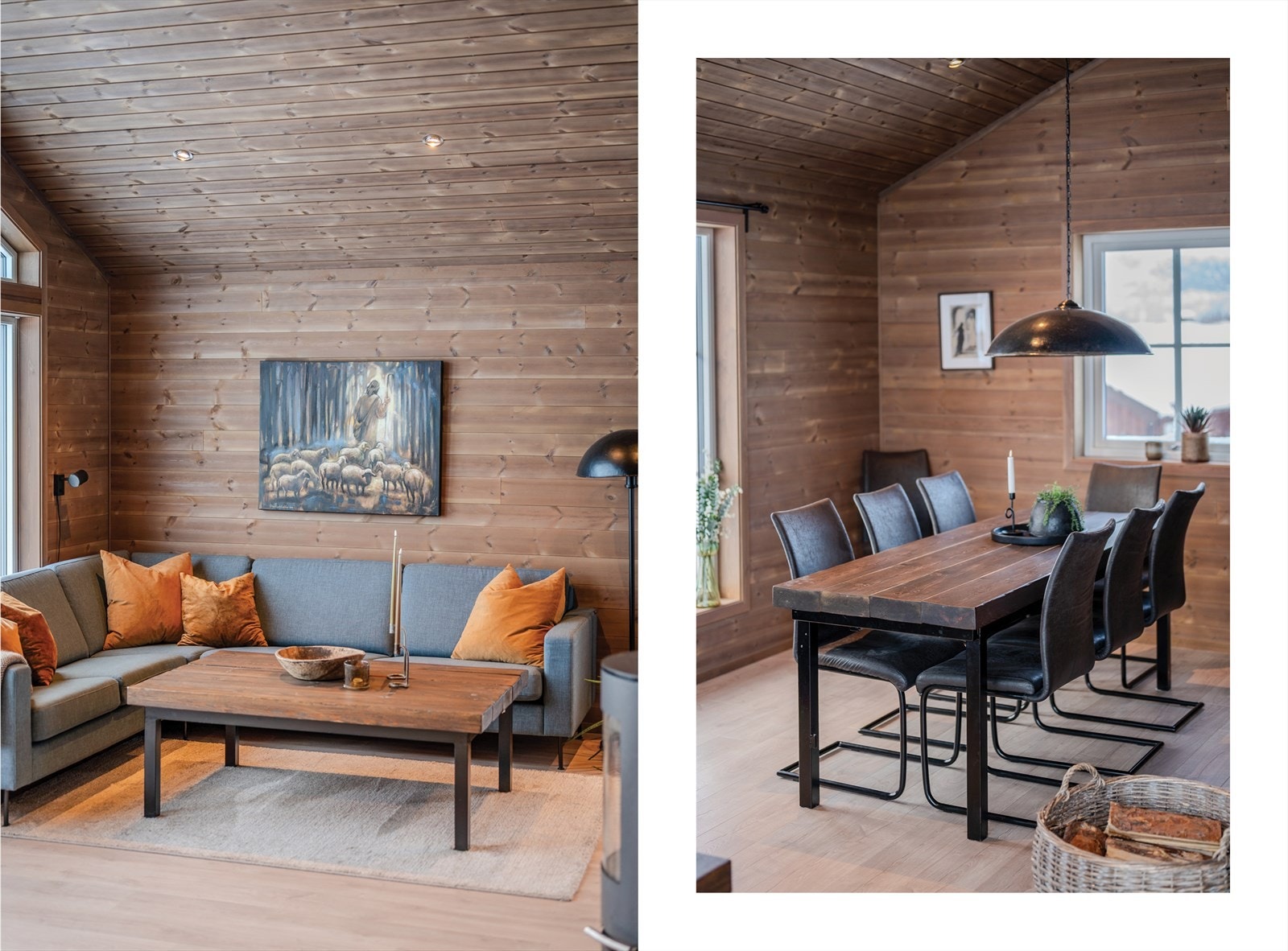 Naturlig plass for sittegrupper og stort spisebord Galleribilde