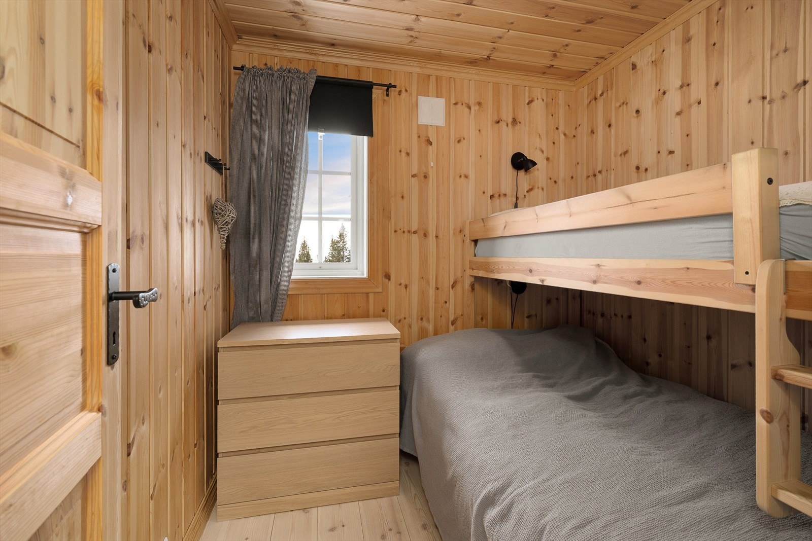 Det tredje soverommet er innredet med køyeseng. Galleribilde