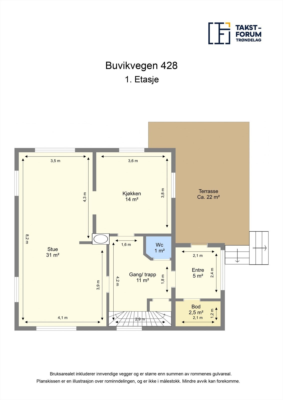 Plantegning - Første etasje. Galleribilde