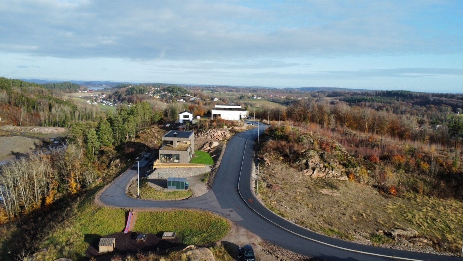Lundenåsen er et nytt boområde i Stokke/Melsomvik. Her er det ledige tomter og innflytting er allerede i gang Galleribilde