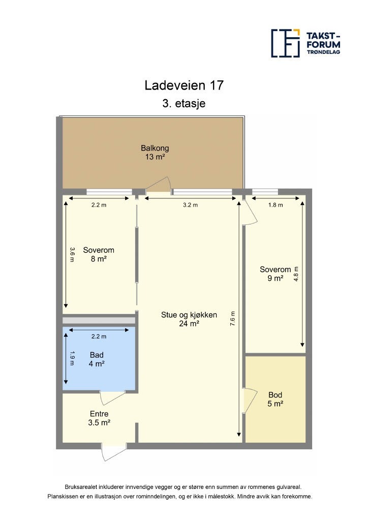 Plantegning Ladeveien 17 Galleribilde