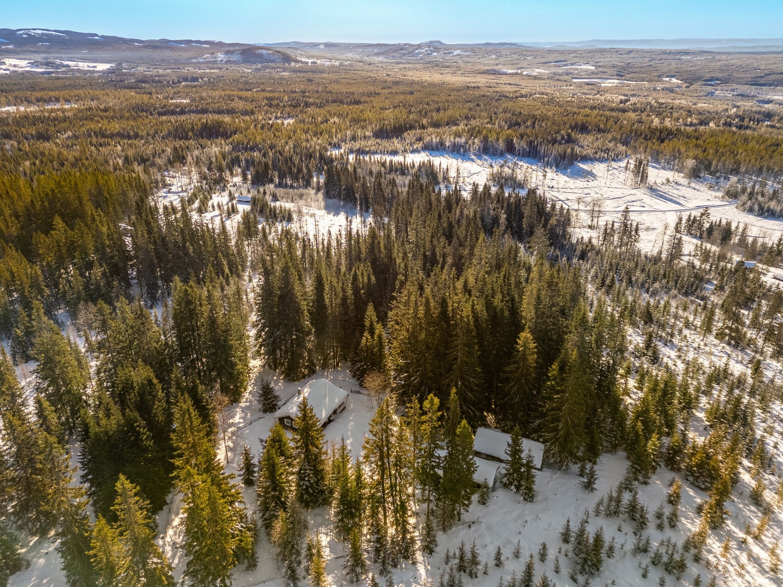 Fritidseiendomen befinner seg i Julussdalen, cirka 25 km fra Elverum sentrum Galleribilde