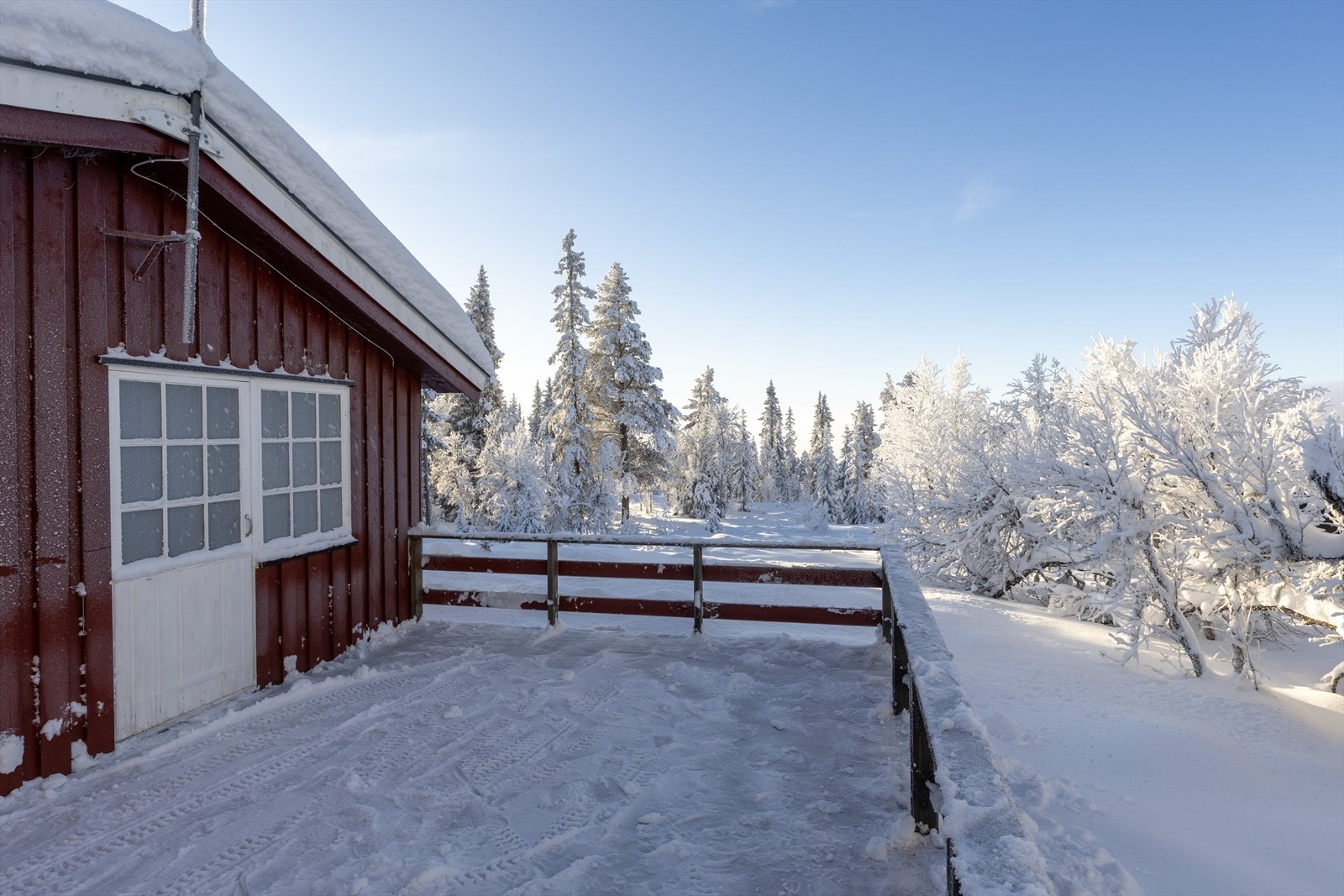 Terrassen er ca 33 kvm. Galleribilde