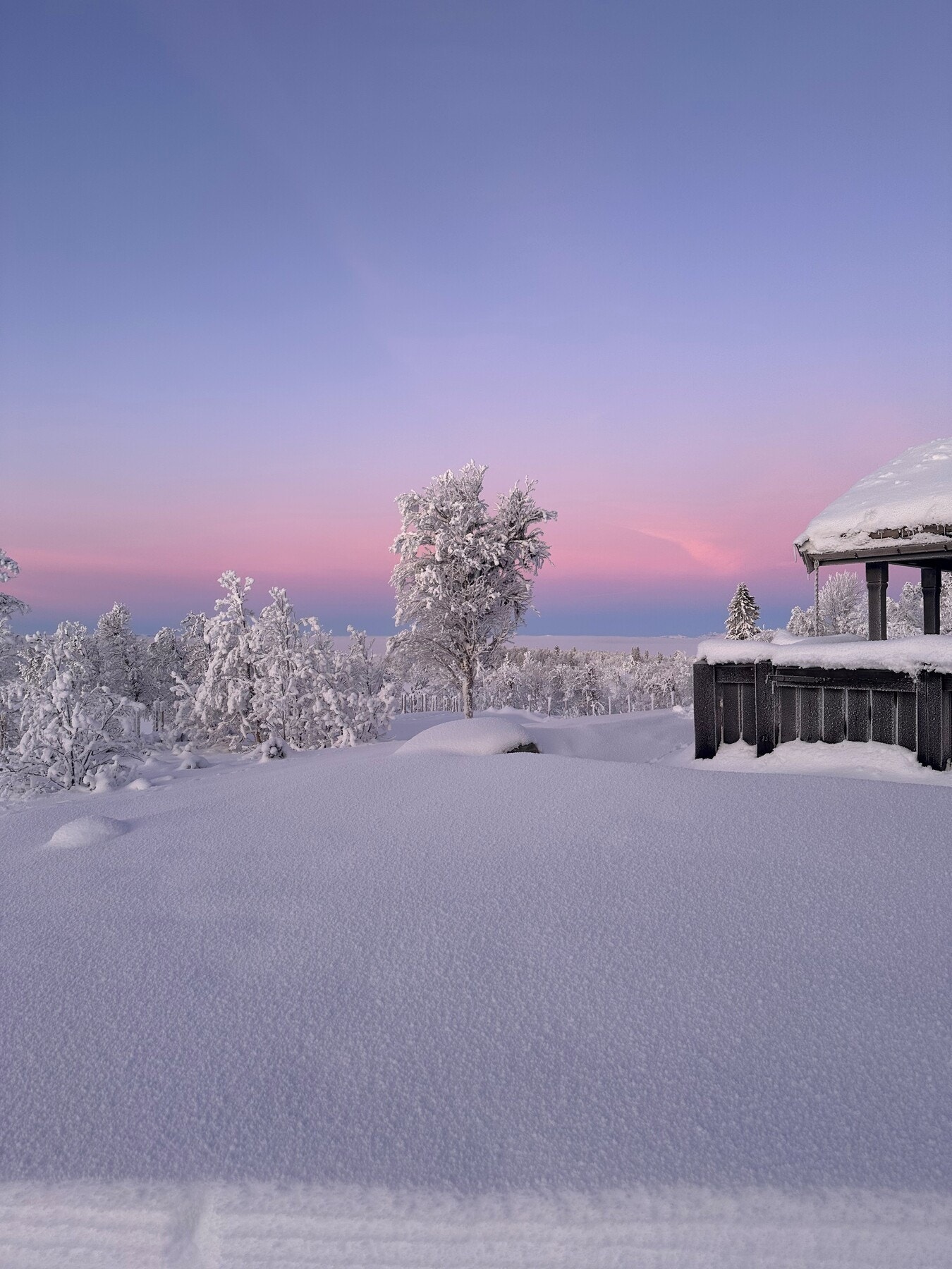 En blir aldri lei av å se naturens lys og farger til fjells. Bilde fra selgers arkiv Galleribilde