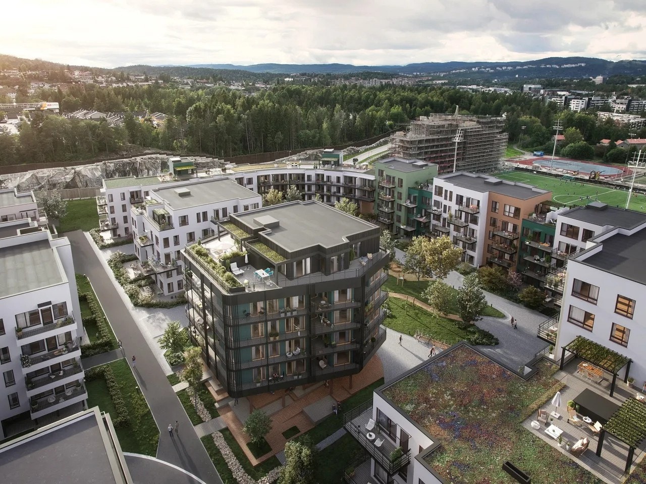 Velkommen til Søster Mathildes Gate 54, 1473 Lørenskog. Helt ny 3 roms leilighet. Galleribilde