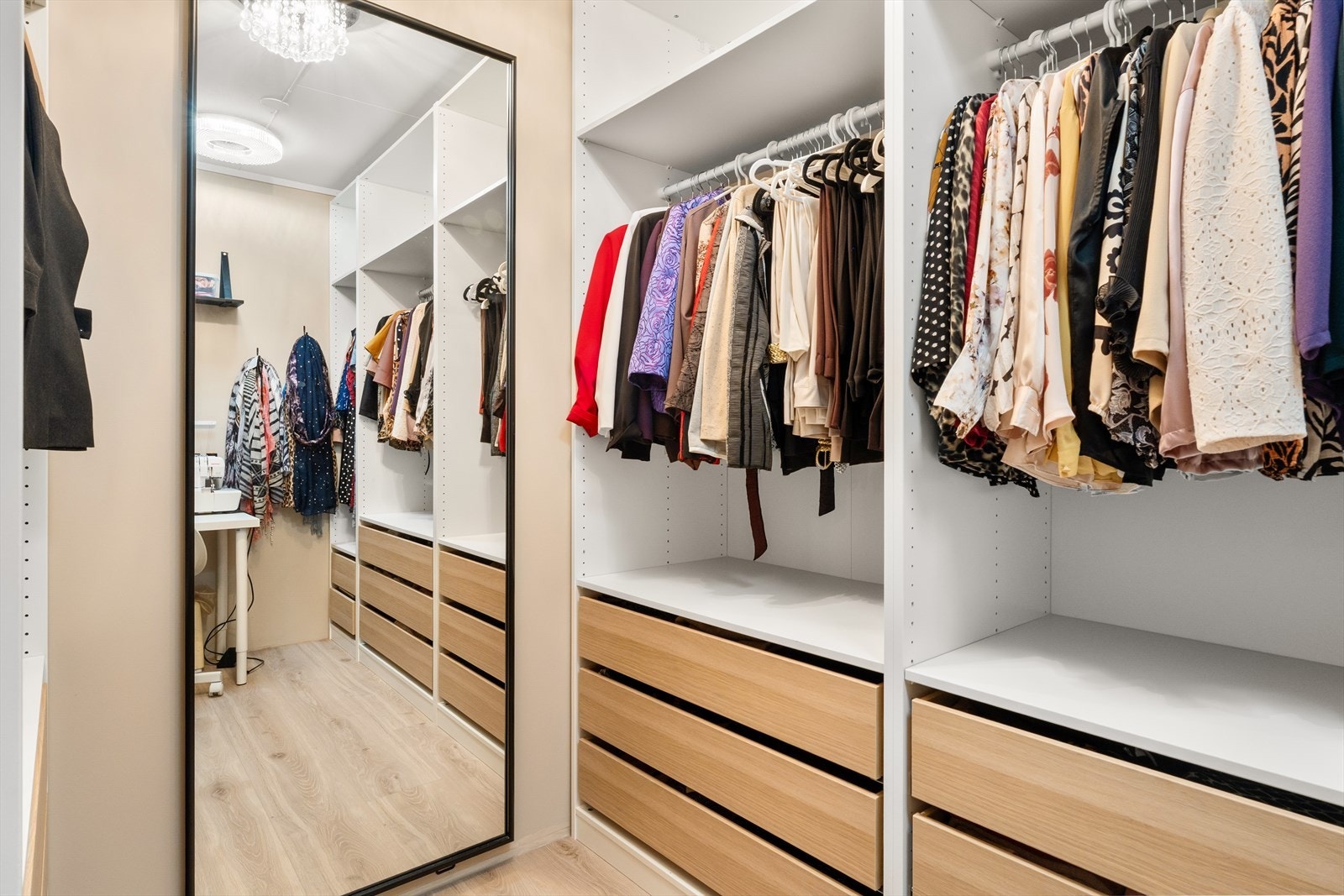 Omkledningsrom. Galleribilde