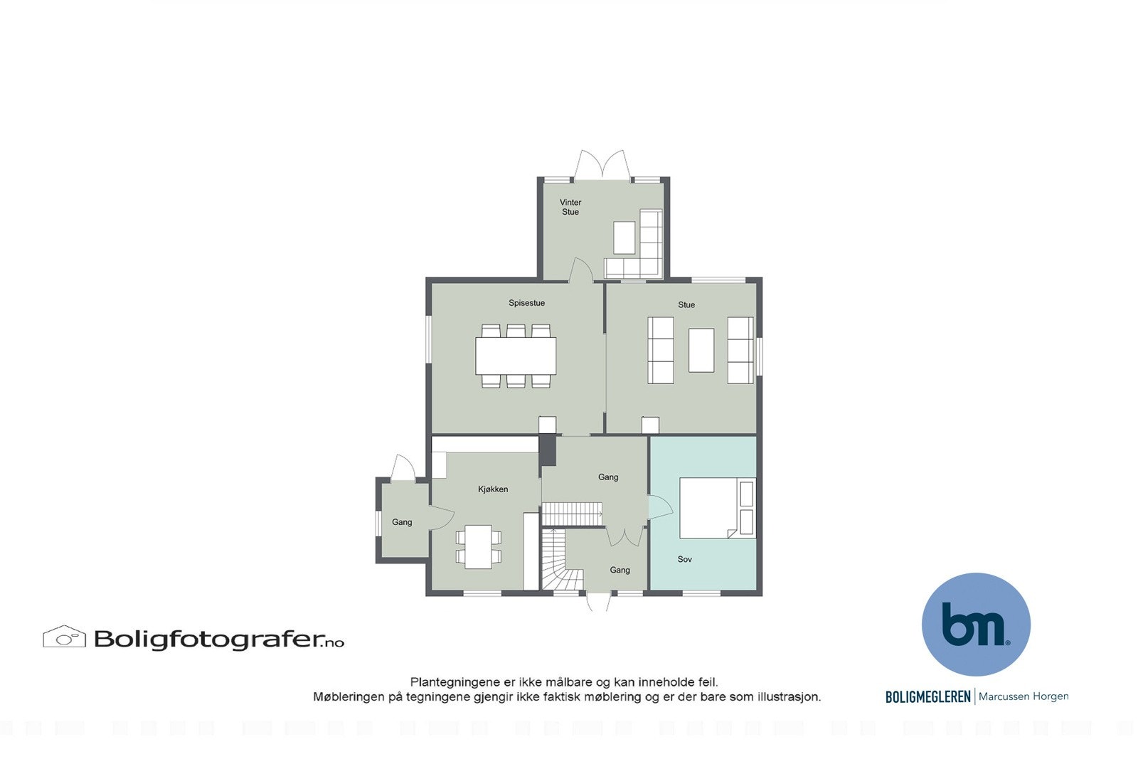 Planløsning 1.etg. Galleribilde