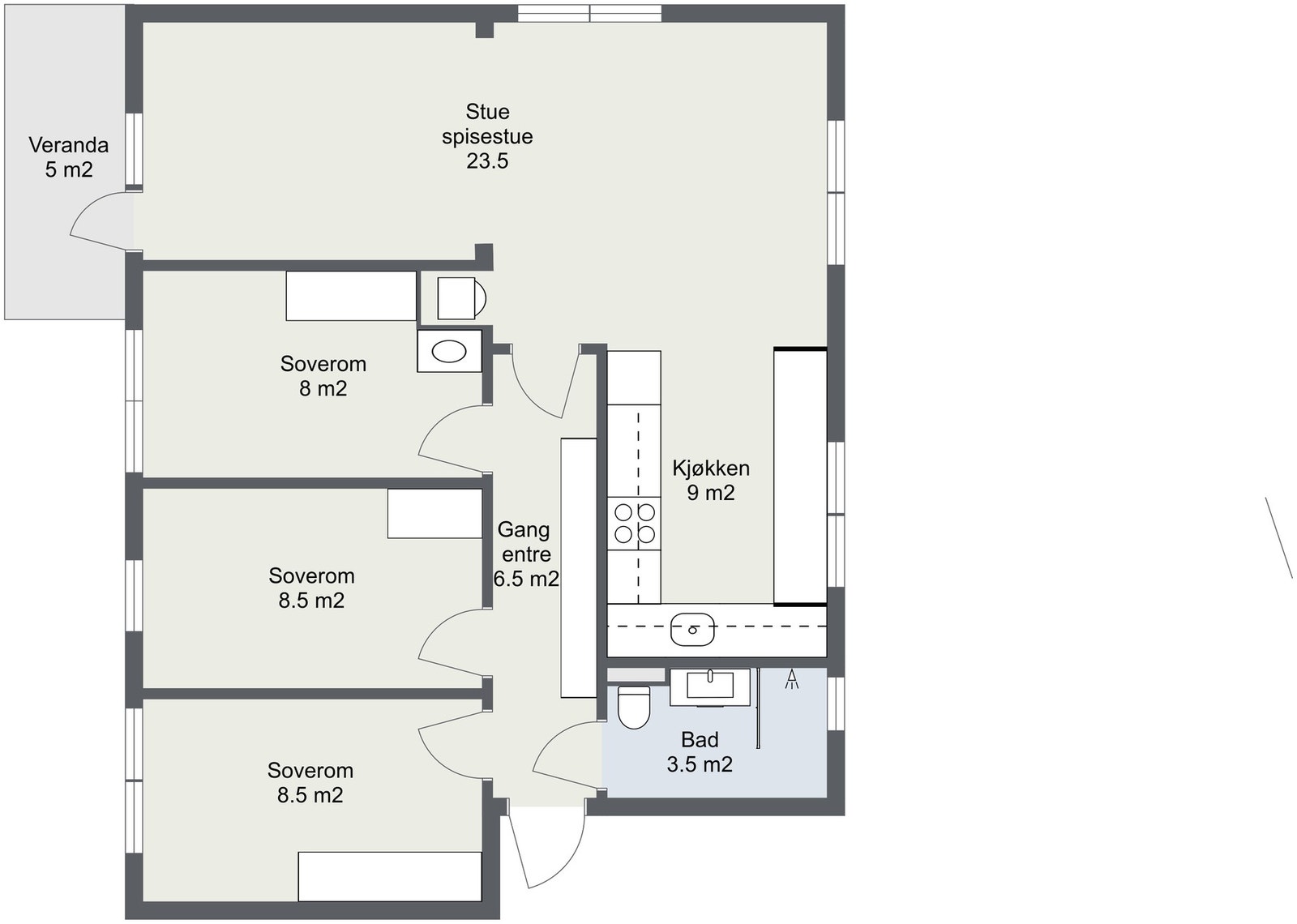 Planskisse. Galleribilde