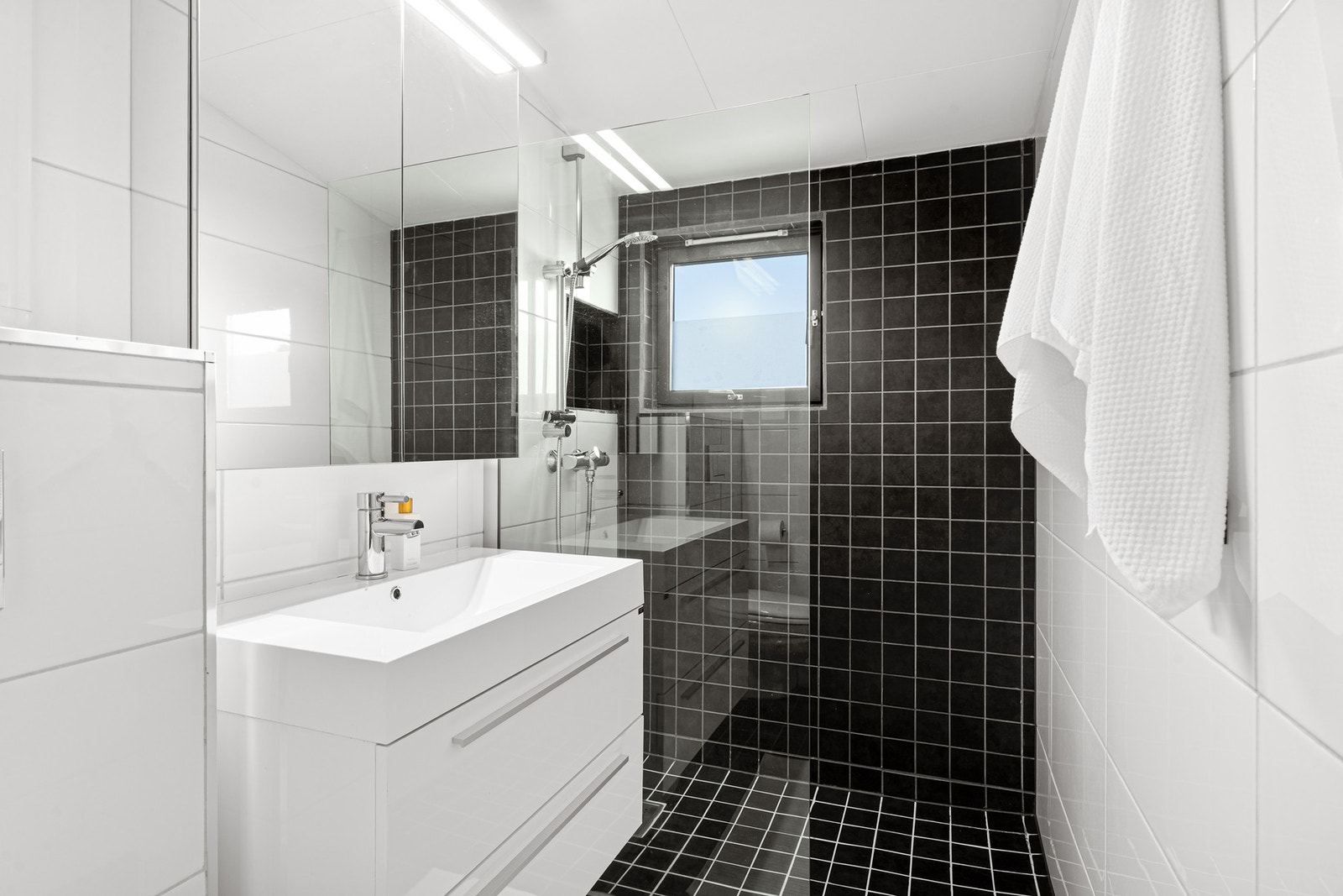 Leiligheten har rør i rør system. Galleribilde