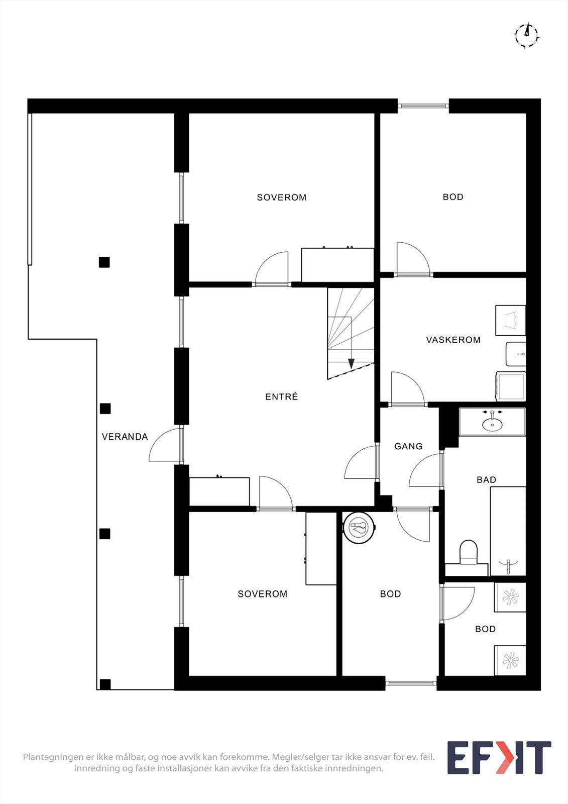 Plantegning underetasje. Galleribilde