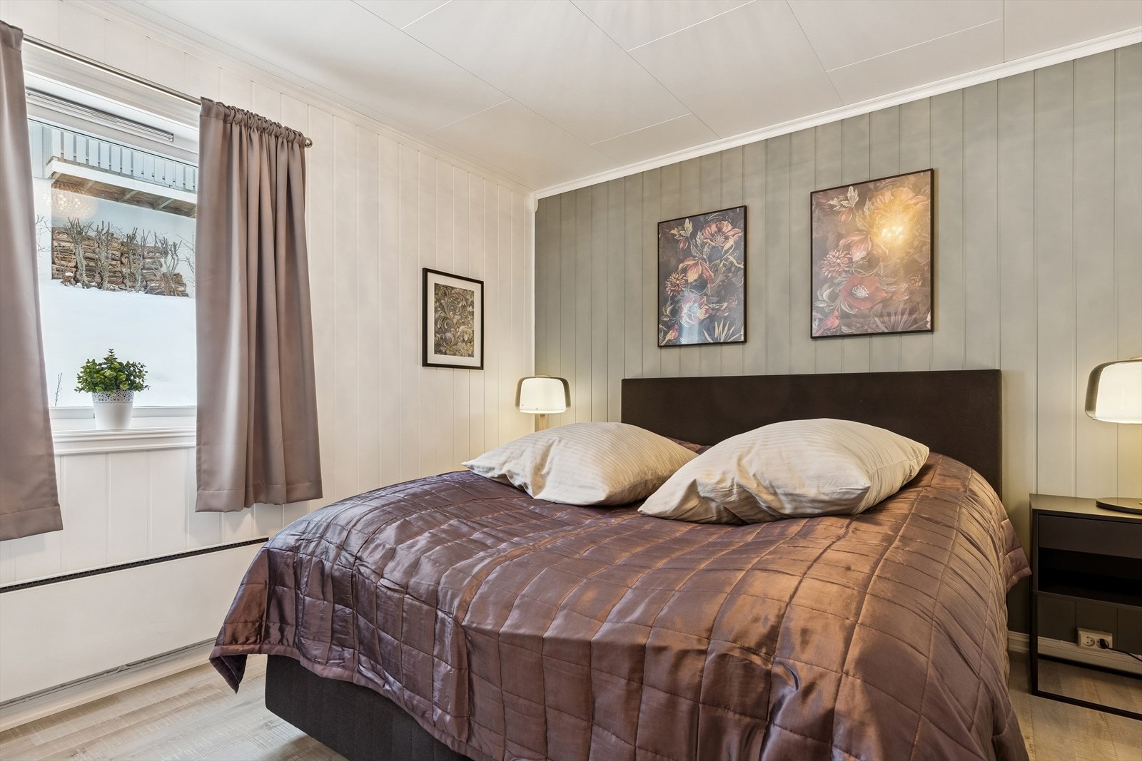 Hovedsoverommet har god plass til dobbelseng. Galleribilde