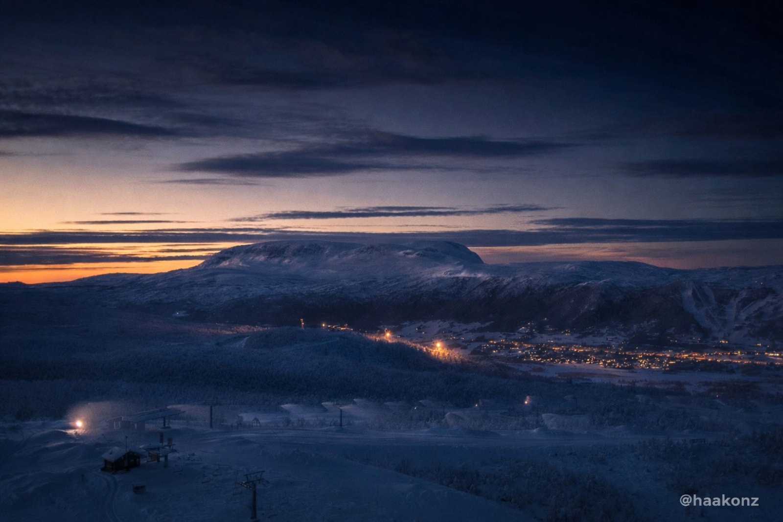 Geilo by night . Foto: Haakonz Galleribilde