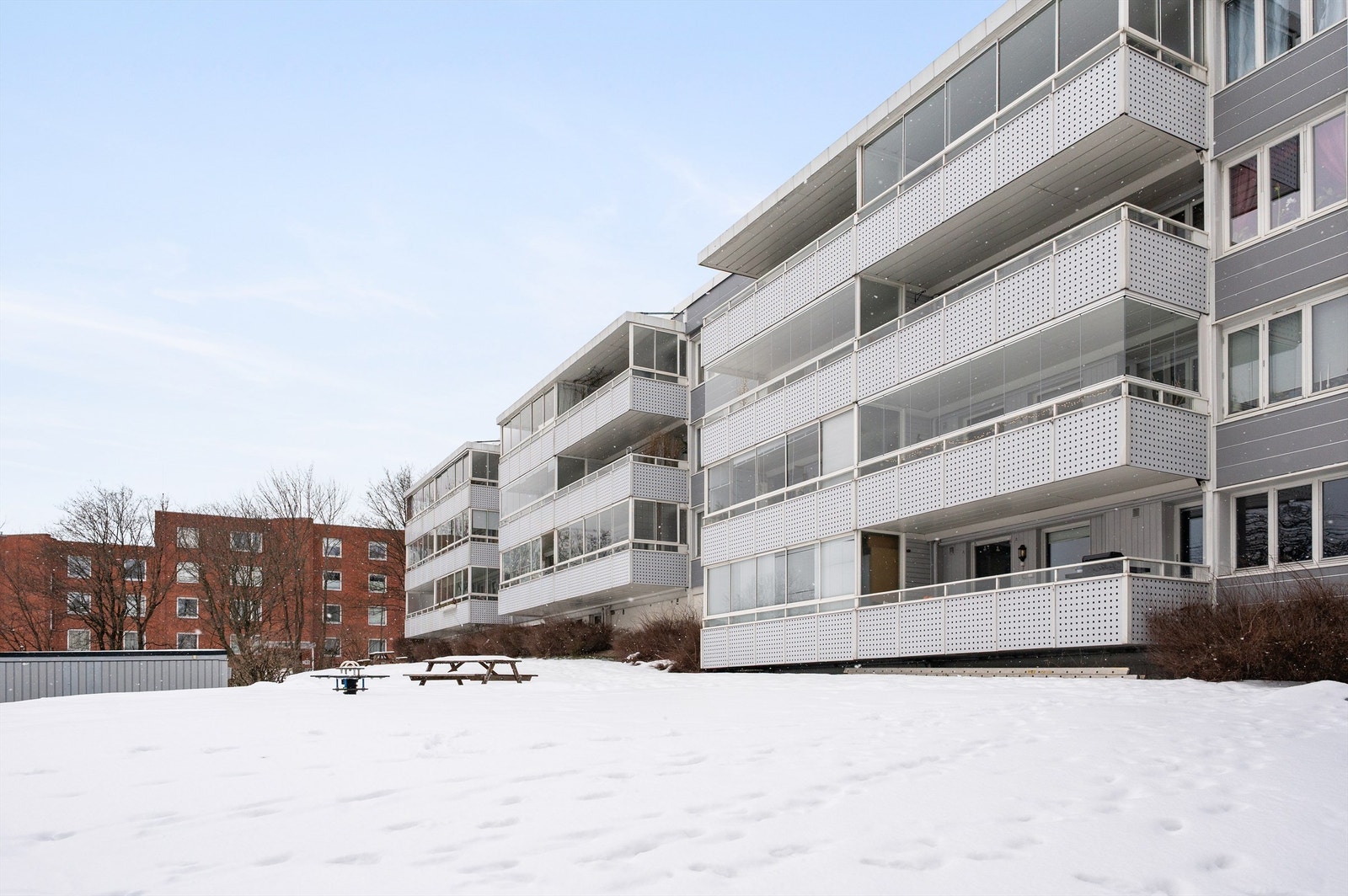 Fasade mot fellesområde Galleribilde