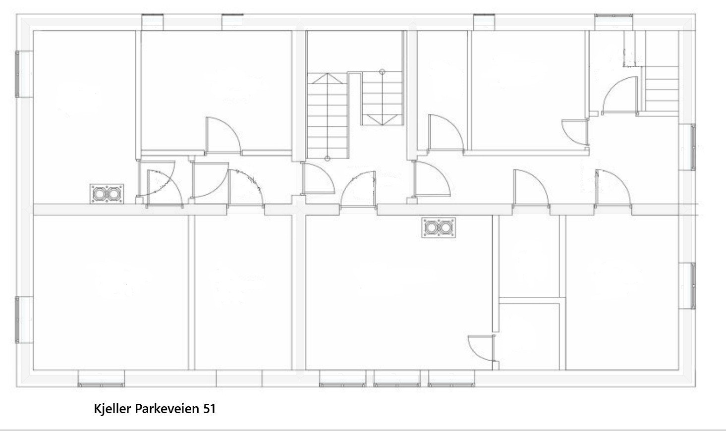Planskisse kjeller Galleribilde