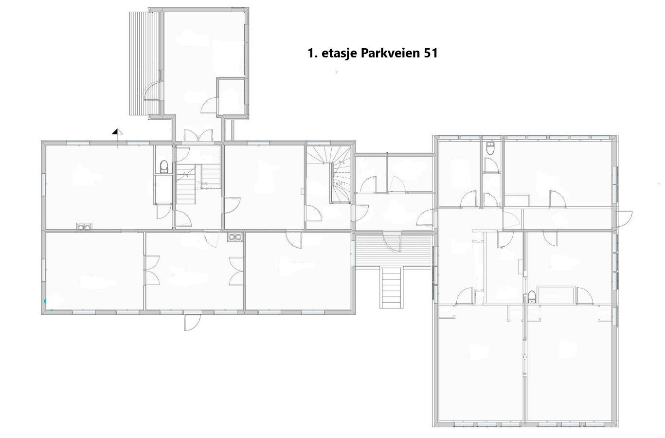 Planskisse 1. etasje Galleribilde