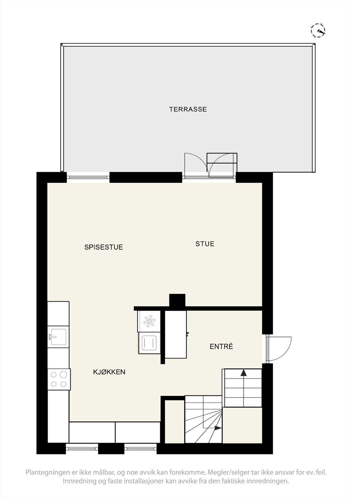 Plantegning 1. etasje Galleribilde