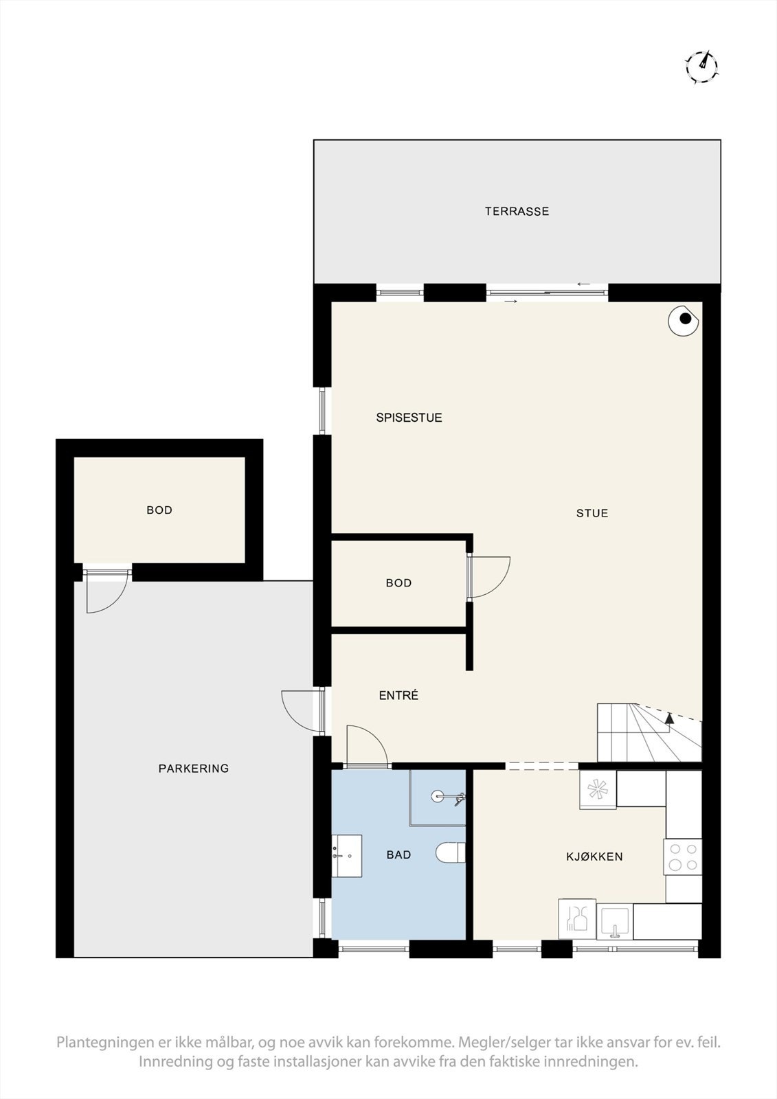 Plantegning 1. etg. Galleribilde