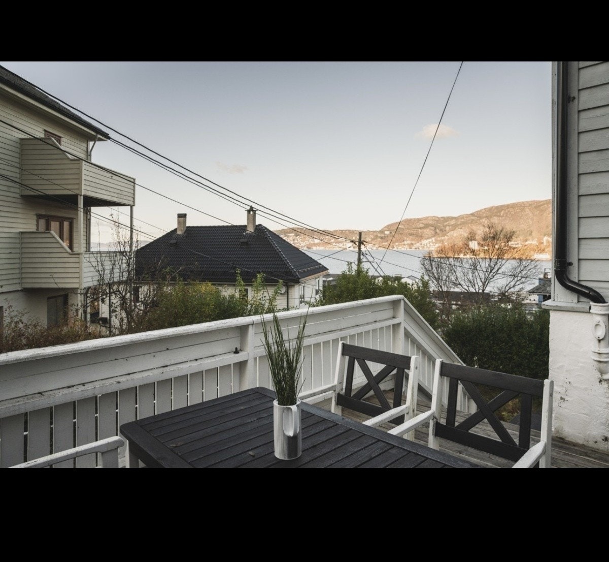 Utsikt fra felles terrasse. Galleribilde