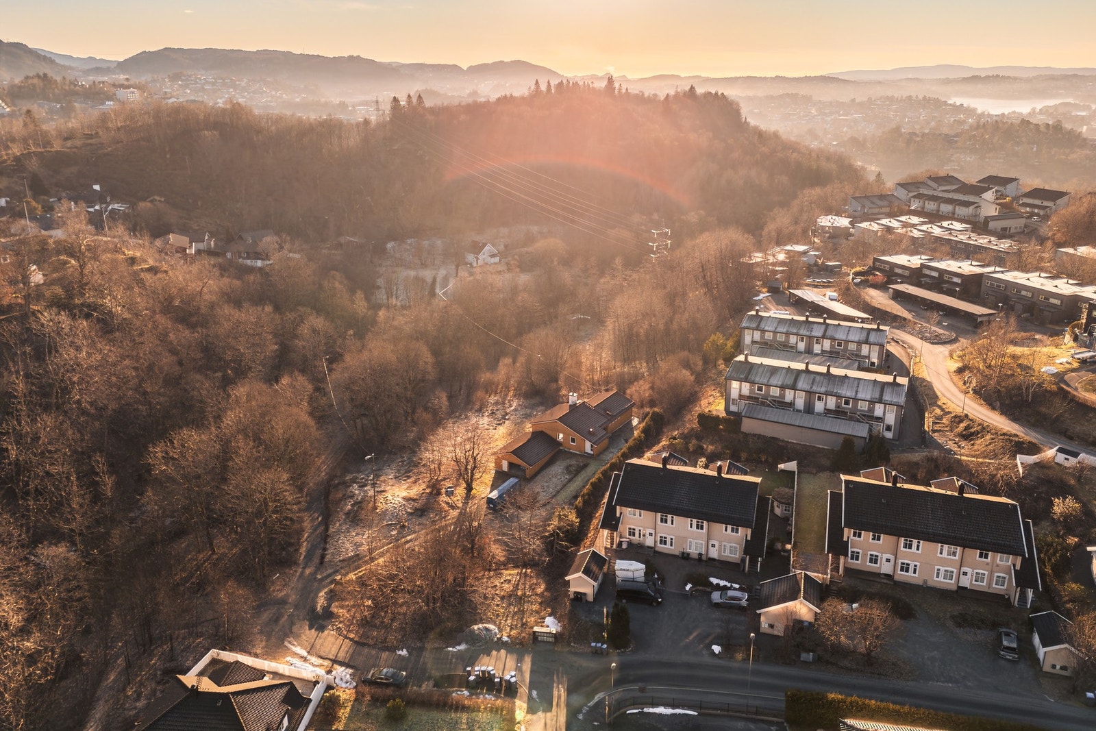 Når feltet er ferdigstilt blir det et fint tun med 8 eneboliger i barnevennlig blindgate Galleribilde