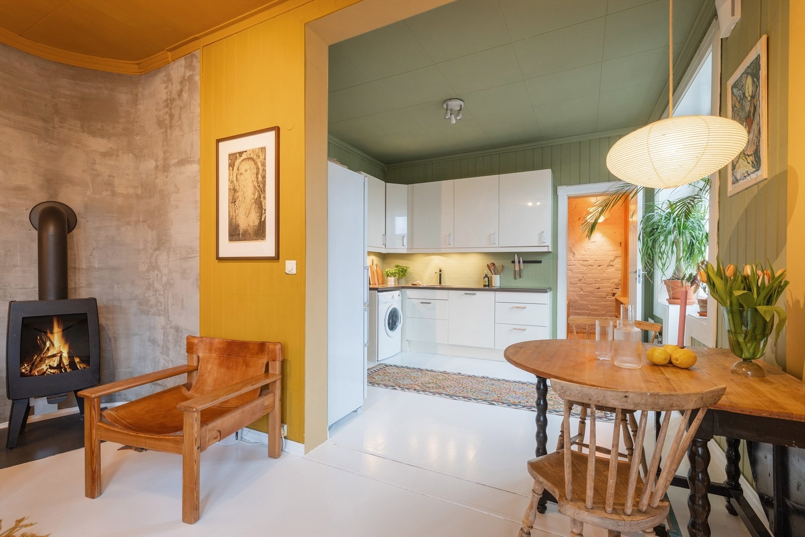 Utsnitt - Fra stue mot kjøkken Galleribilde