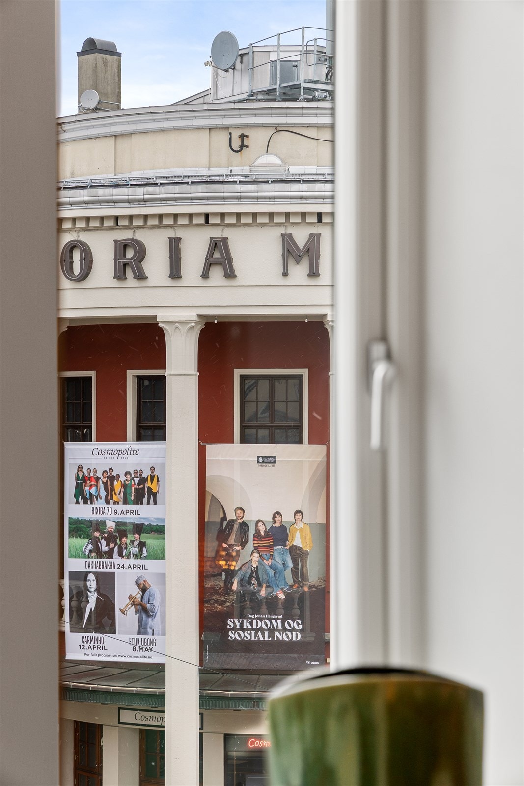 Fra leiligheten er det fint utsyn mot Soria Moria. Galleribilde