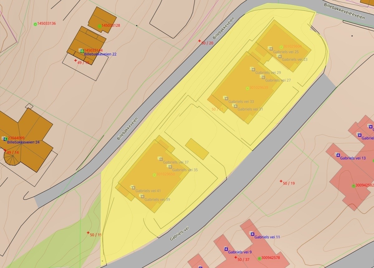 Kart med adresser Galleribilde