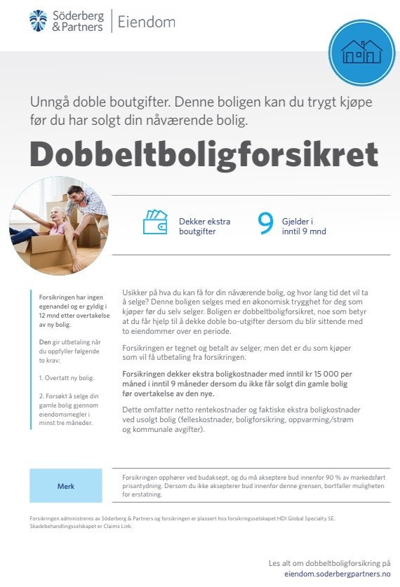 Dobbeltboligforsikring for kjøper Galleribilde