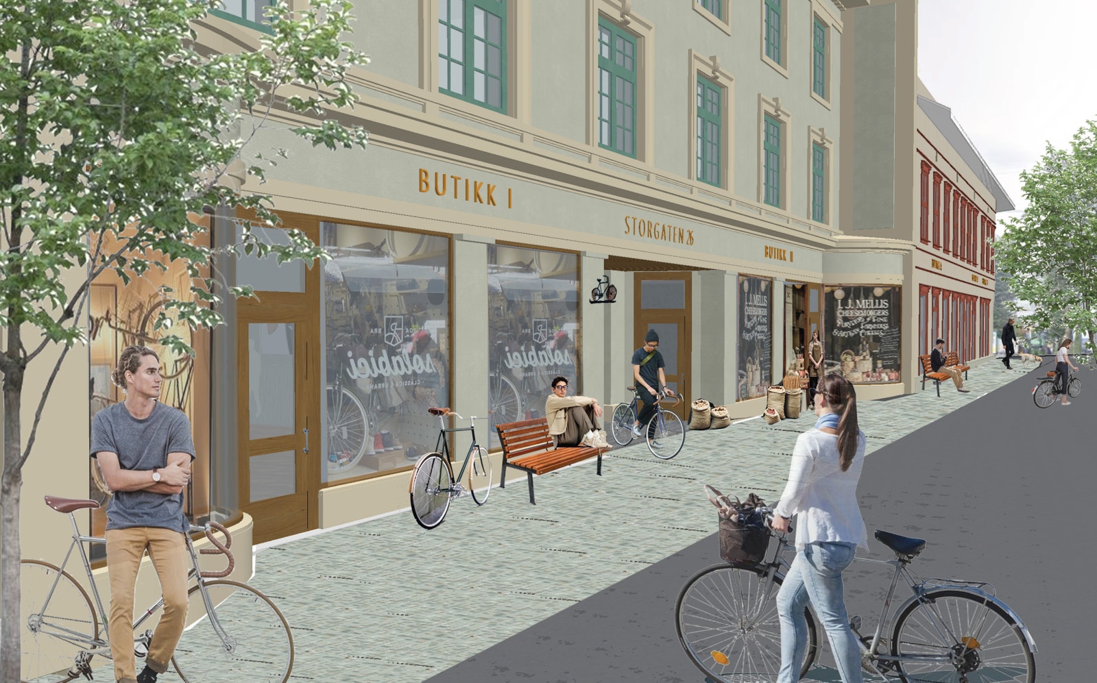 Fasade Storgaten 26 Galleribilde