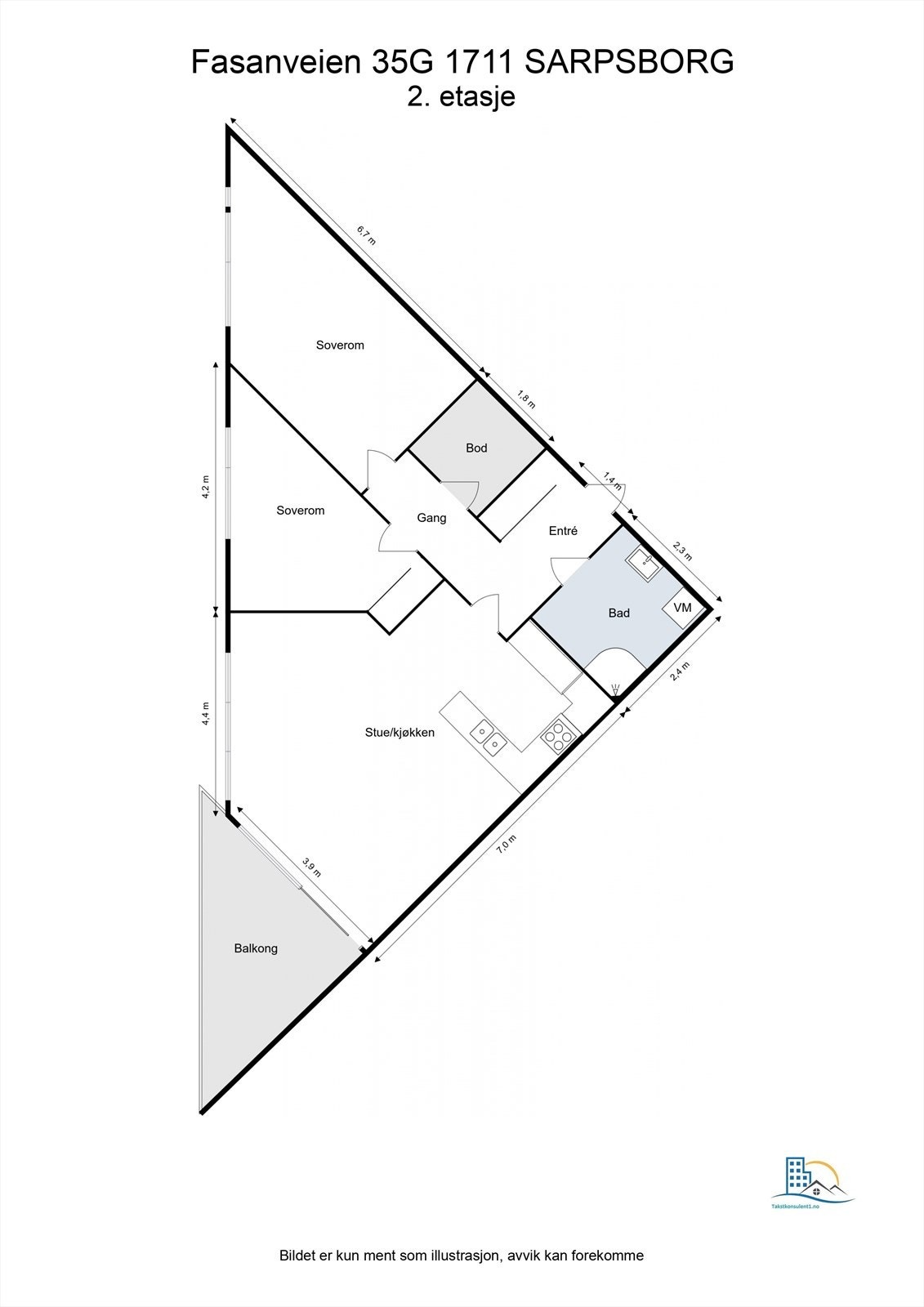 Leiligheten disponerer også utvendig bod på bakkeplan, like om hjørnet. Galleribilde